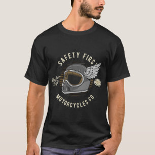 T-shirt Sécurité des motocyclettes classiques en premier