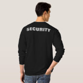 T-shirt Sécurité D'Impression Double Côté Noir Et Blanc (Dos entier)