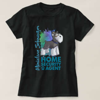 T-shirt Sécurité intérieure | Schnauzer miniature de sel d
