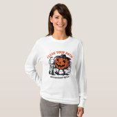 T-shirt Sécurité Jack-o'lanterne conviviale (Devant entier)