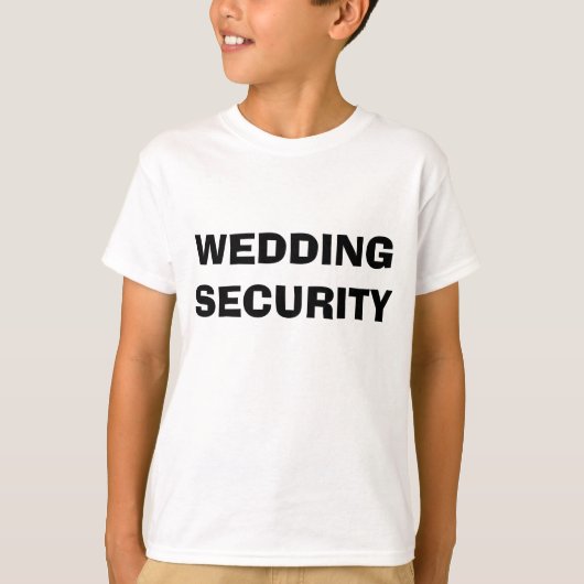 T-shirt Sécurité mariage (Devant)