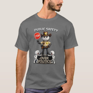T-shirt Sécurité publique avant la politique (2)