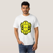T-shirt Sécurité routière à bicyclette (Devant entier)