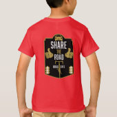T-shirt Sécurité Routière à Vélo (Dos)