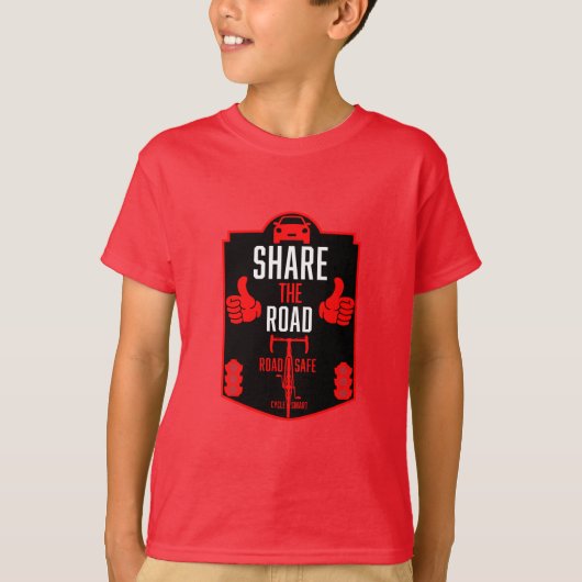 T-shirt Sécurité Routière à Vélo (Devant)
