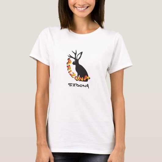 T-shirt Sedona Arizona Humour Jackalope (Devant)