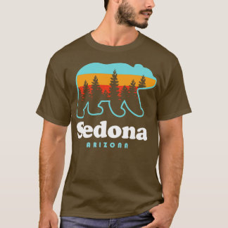 T-shirt Sedona Arizona Ours Randonnées Sunset Trees