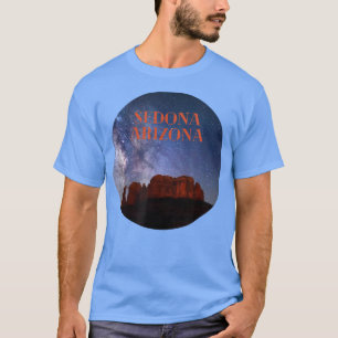 T-shirt Sedona Arizona Red Rocks dans le ciel nocturne