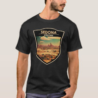 Sedona Arizona Retro Travel Art Badge