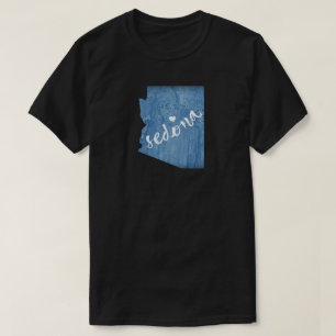 T-shirt Sedona Arizona Wood Grain