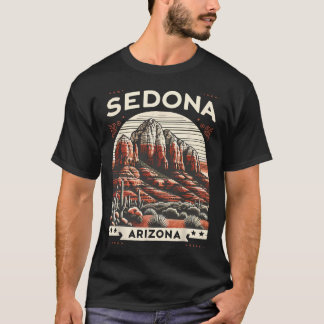 T-shirt Sedona Az Randonnée Extérieur Montagne Sedona Usa 
