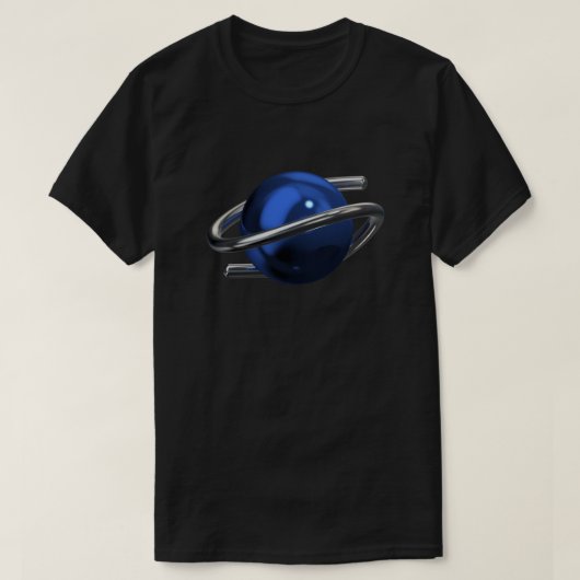 T-shirt Sega Saturn 3D Chrome Classic (Design devant)