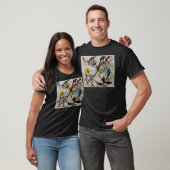 T-shirt Segment bleu Kandinsky (Unisexe)