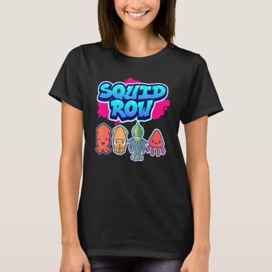 T-shirt Seiche rangée Pieuvre Seiche calmar (Devant)