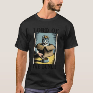 T-shirt Seigneur du chat amateur de déjeuner dans une boît