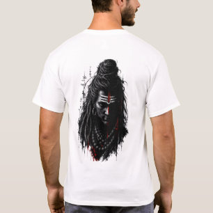 T-shirt Seigneur Shiva Mahakal Grunge Foncé Art Splash Pui