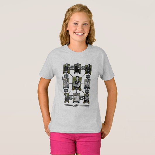 T-shirt Seinfeld | Graphique de relation de caractère (Devant entier)