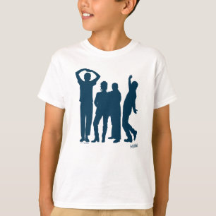 T-shirt Seinfeld Graphique de silhouette de groupe