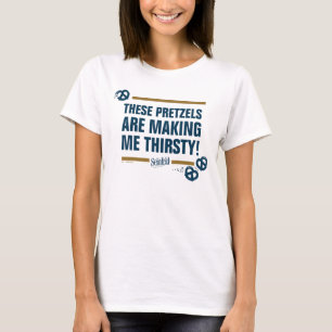 T-shirt Seinfeld   Graphique de typographie "Ces Pretzels"