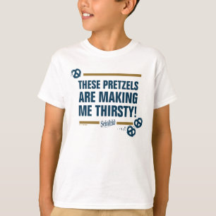 T-shirt Seinfeld   Graphique de typographie "Ces Pretzels"