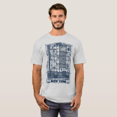 T-shirt Seinfeld | Points chauds de la carte de New York (Devant entier)