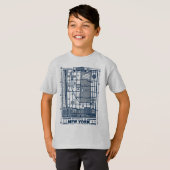 T-shirt Seinfeld | Points chauds de la carte de New York (Devant entier)