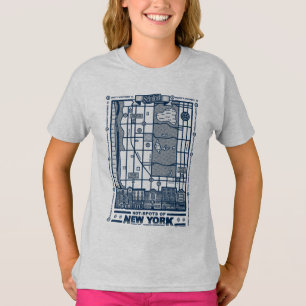 T-shirt Seinfeld Points chauds de la carte de New York