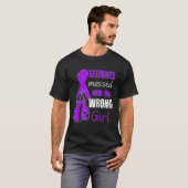 T-shirt Seizures Messed With The Wrong Girl Epilepsy Aware (Devant entier)