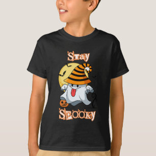 T-shirt SÉJOUR ÉFFRAYANT : Halloween de folie jaune et rou
