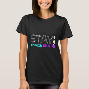 T-shirt Séjour Semicolon Prévention du suicide Sensibilisa