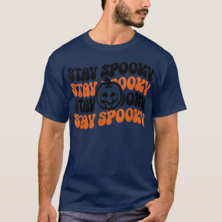 T-shirt Séjour SpookyGroovy Retro HalloweenSpooky Vibes 18