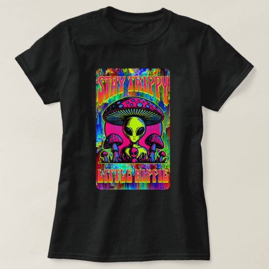 T-shirt Séjour Trippy Petit Hippie Alien Champhroom (Design devant)
