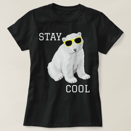 T-shirt Séjournez Cool Bébé Polar Bear Cub Avec Lunettes D (Design devant)