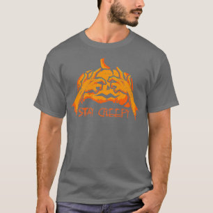 T-shirt Séjournez Déplaisant Tricoter Ou Traitez Halloween