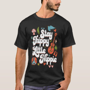 T-shirt Séjournez Trippy Little Hippie pour Hippie 60s les