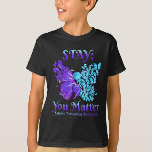 T-shirt Séjournez votre papillon Semicolon Sensibilisation