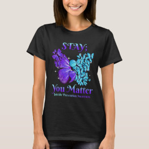 T-shirt Séjournez votre papillon Semicolon Sensibilisation