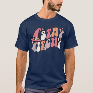 T-shirt Séjournez Witchy Witch Casquette Trick Ou Traitez