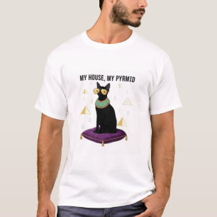 T-shirt Sekhment Chat Égyptien Déesse Bastet Pyramide
