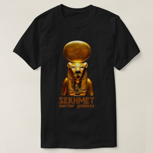 T-shirt Sekhmet A Worrior Goddess From Ancient Pharaonic E (Design devant)