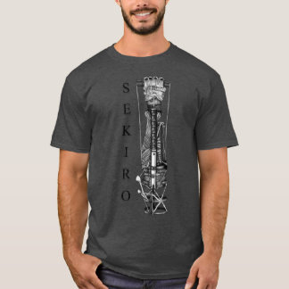 T-shirt Sekiro wolf arm retro family