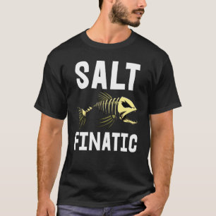 T-shirt Sel Finatic Tee Skeleton Poisson Os Tee - shirts S