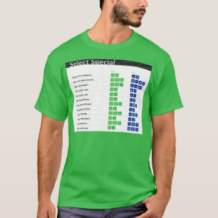 T-shirt Sélectionner les raccourcis clavier Excel spéciaux