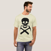 T-shirt Sélections de croix de crâne de Rockhound (Devant entier)