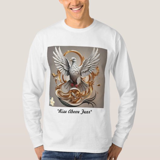 T-shirt "S'élever au-dessus de la peur" (Devant)
