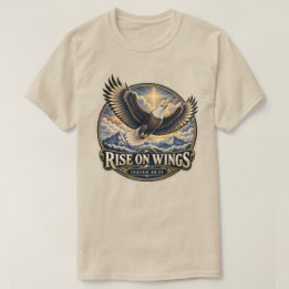 T-shirt S'élever sur les ailes de l'aigle Ésaïe 40:31