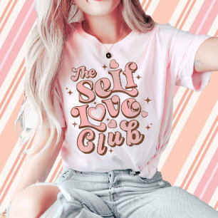 T-shirt Self Love Club Retro