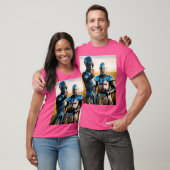T-shirt Selfie Alien Avec Chevalier Templier (Unisexe)