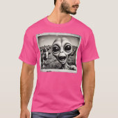 T-shirt Selfie D'Alien Drôle Avec Vaches Ufo Humour Sci-Fi (Devant)