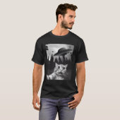 T-shirt Selfie De Chat Avec Ufos (Devant entier)